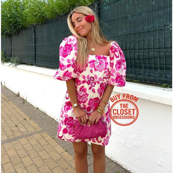 RARE!!! MANGO BLOGGER FAVE!!! Short Printed Dress NWT - Picture 1 of 16